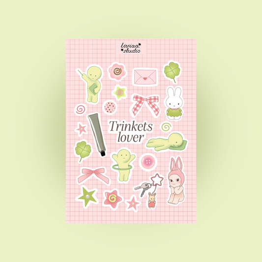 Planche de Stickers Trinkets Lover A5
