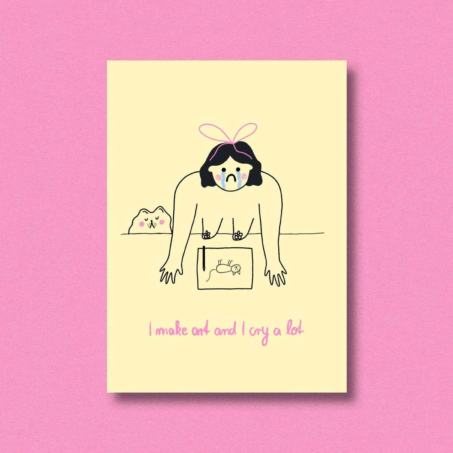Carte postale I make art