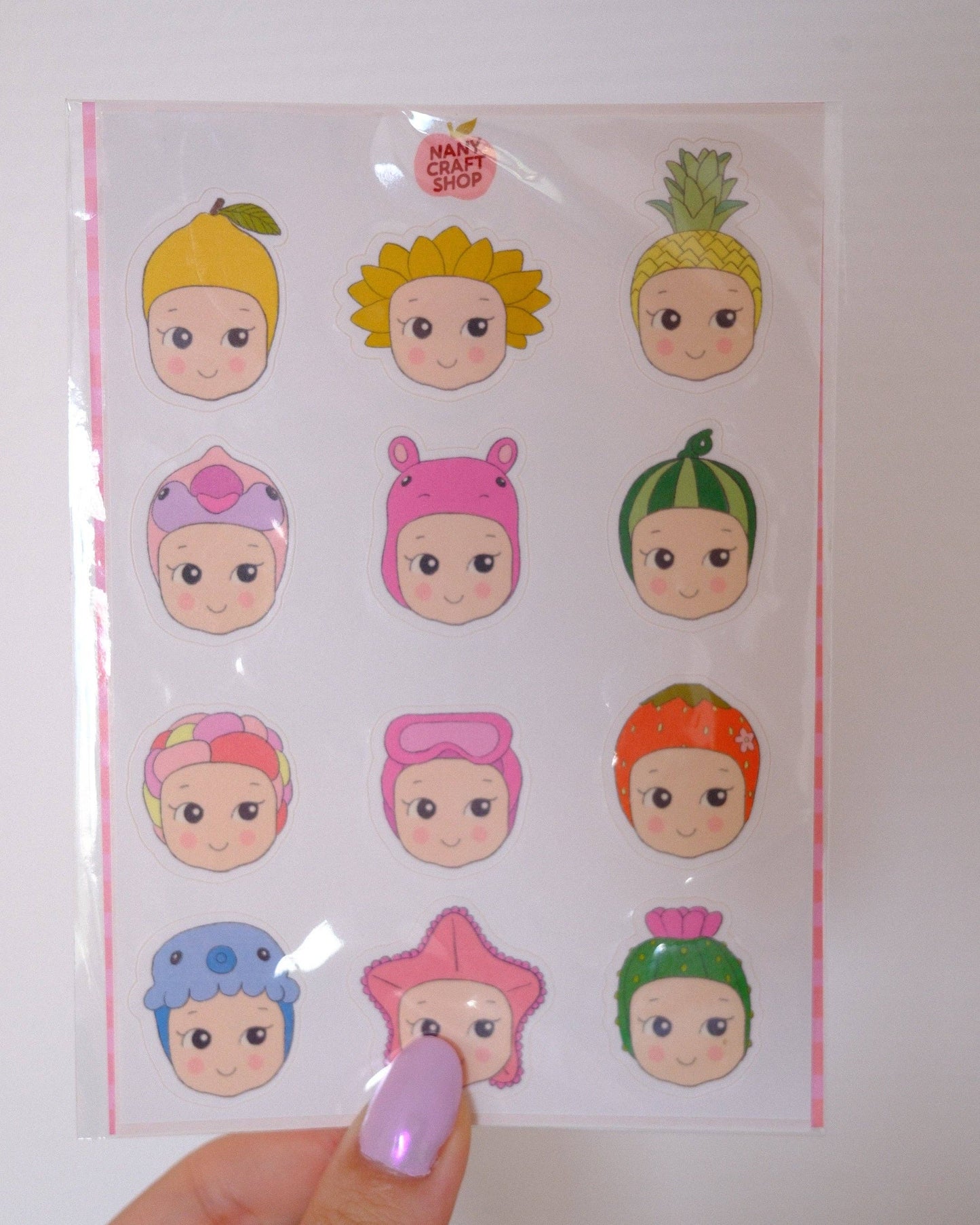 Planche stickers A6 Baby Été