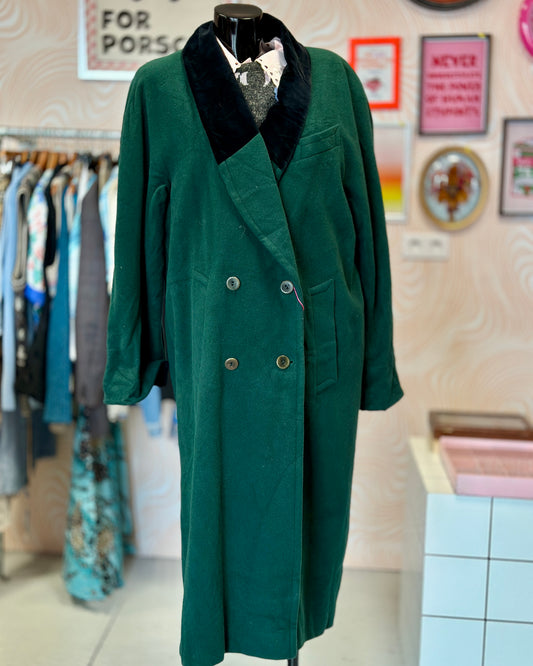 Manteau long vert | T. L