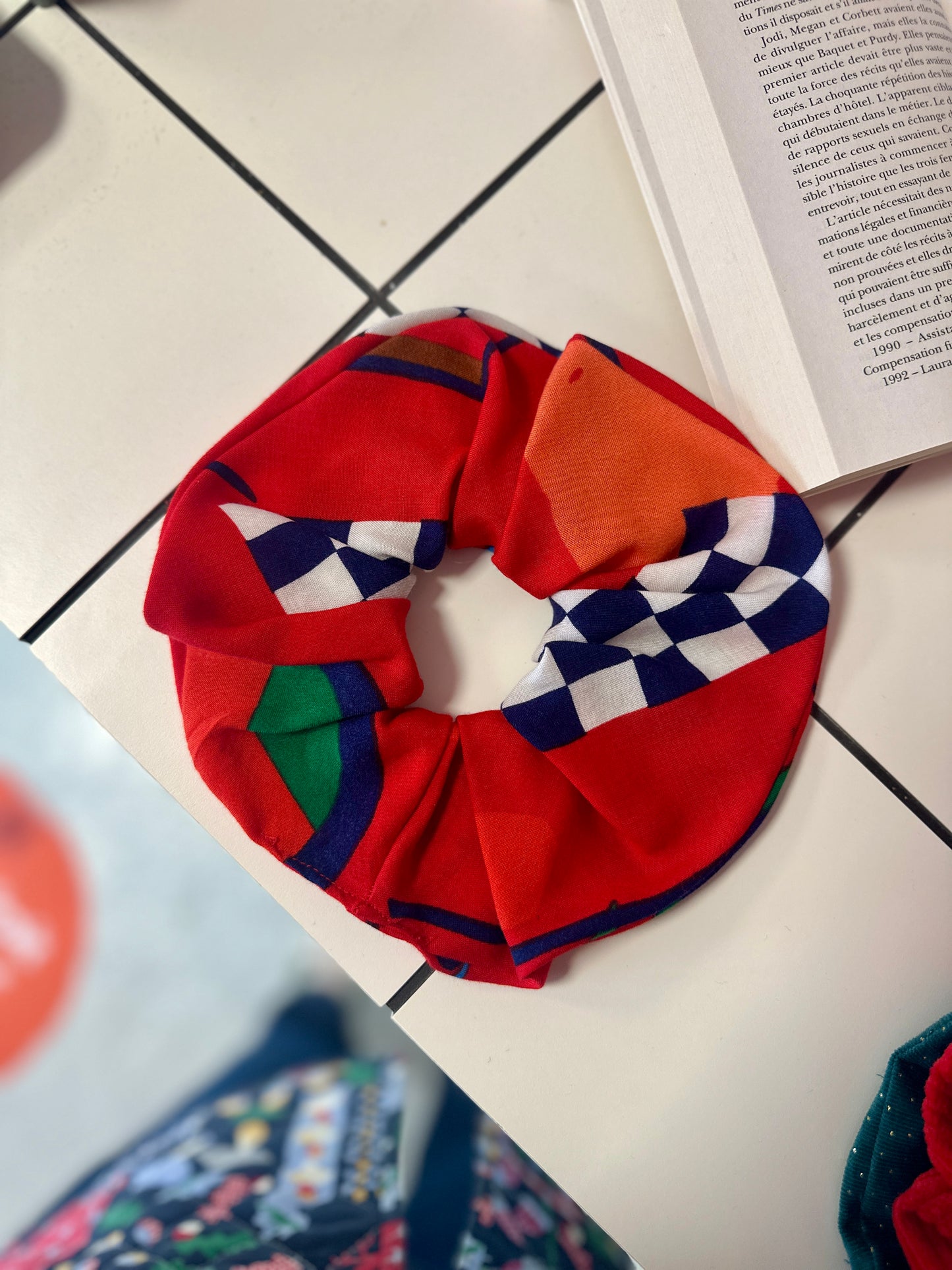 Big Scrunchie Rouge ColorBloc