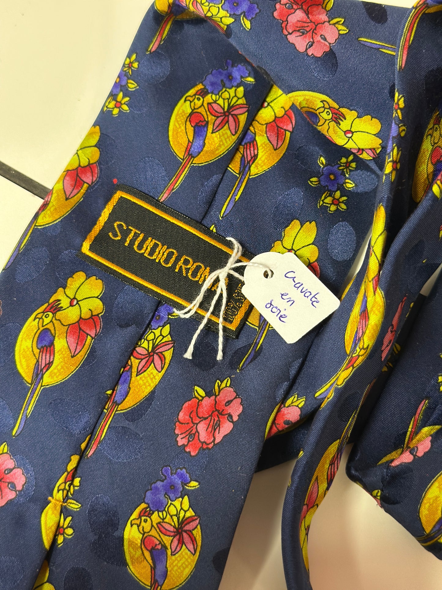 Cravate à motif Perroquet