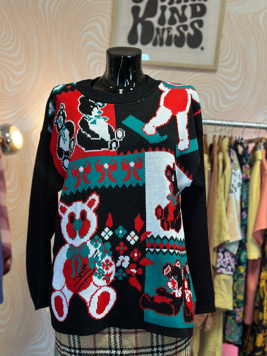 Pull à motif ours | T. XL