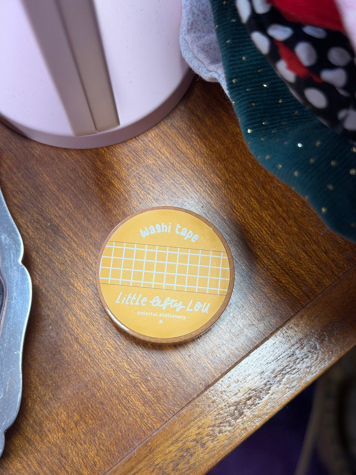 Washi Tape - Quadrillé Jaune
