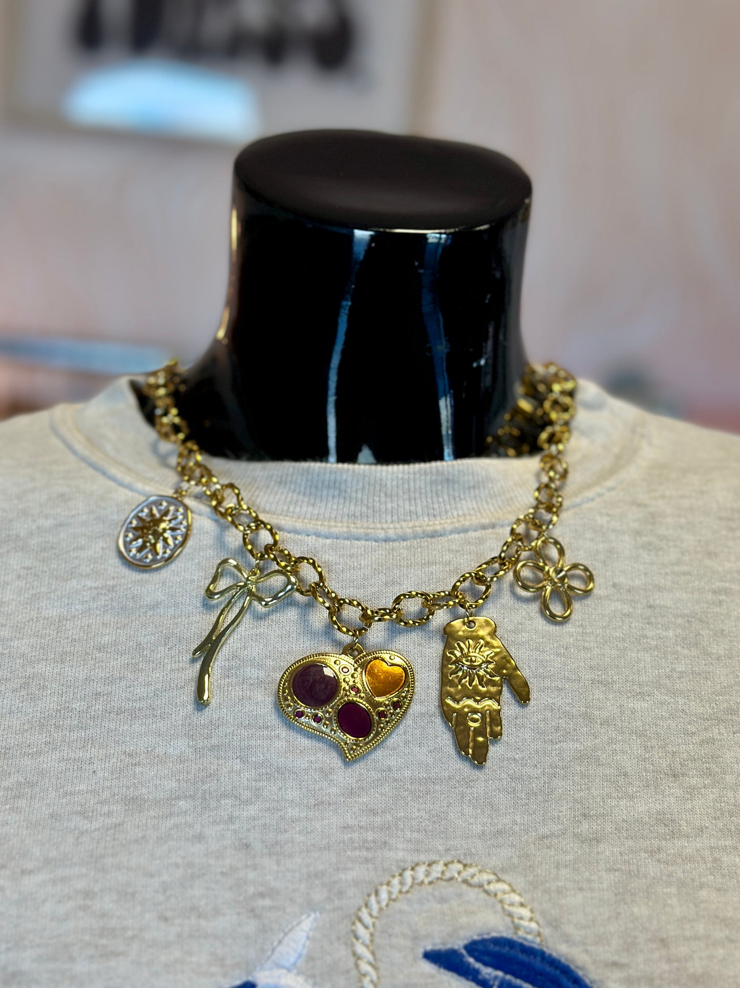 Collier à charms Big Heart