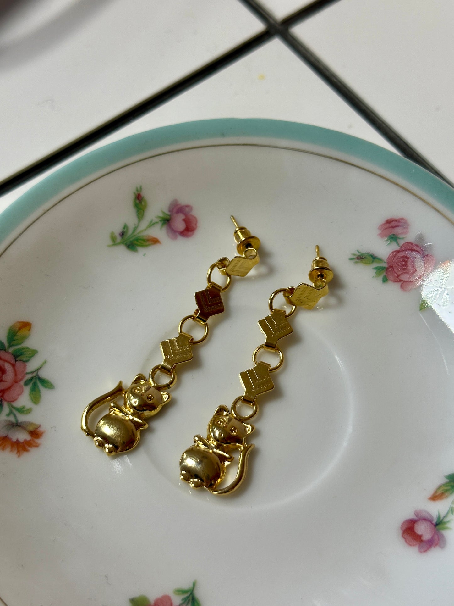 Boucles d'oreilles Chat