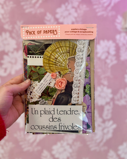 Pochette Scrapbooking | Un plaid tendre