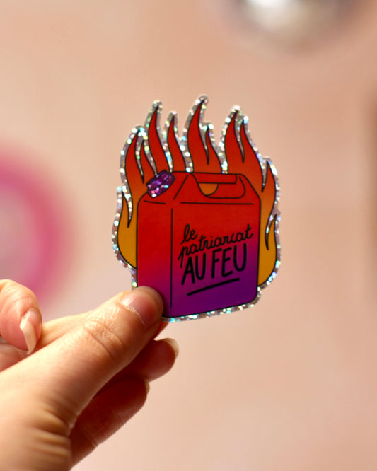 Sticker Le Patriarcat au feu