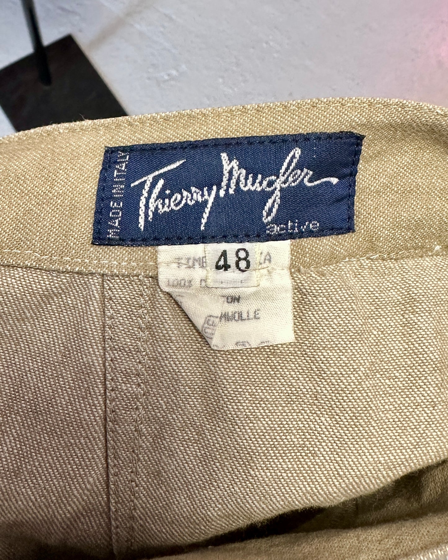 Jupe en jean beige Thierry Mugler | T. 34/36
