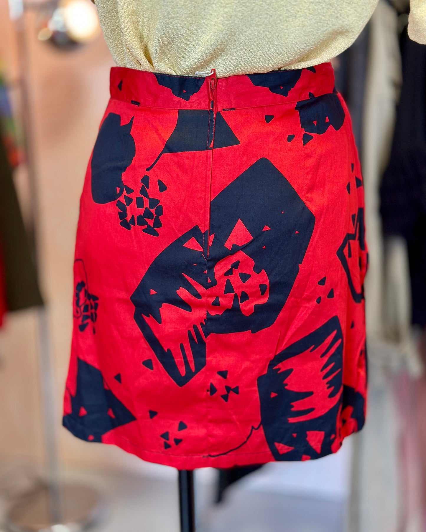 Mini jupe rouge et noire | T. 34/36