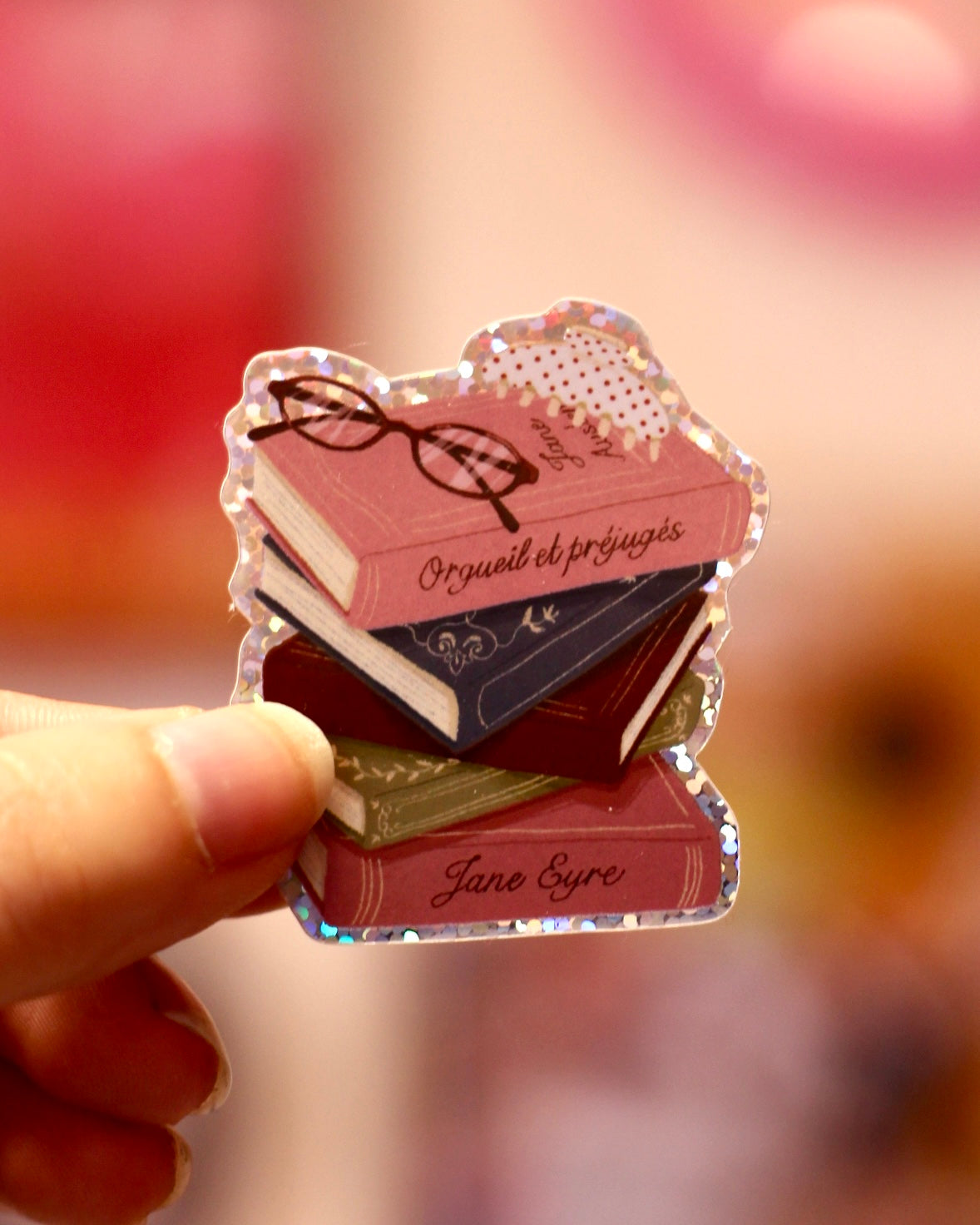 Sticker Pile de livres