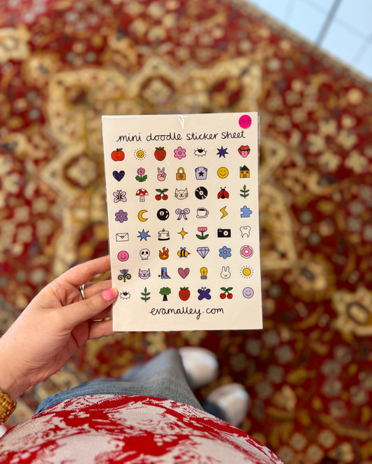 Planche de stickers Mini Doodle (A5)