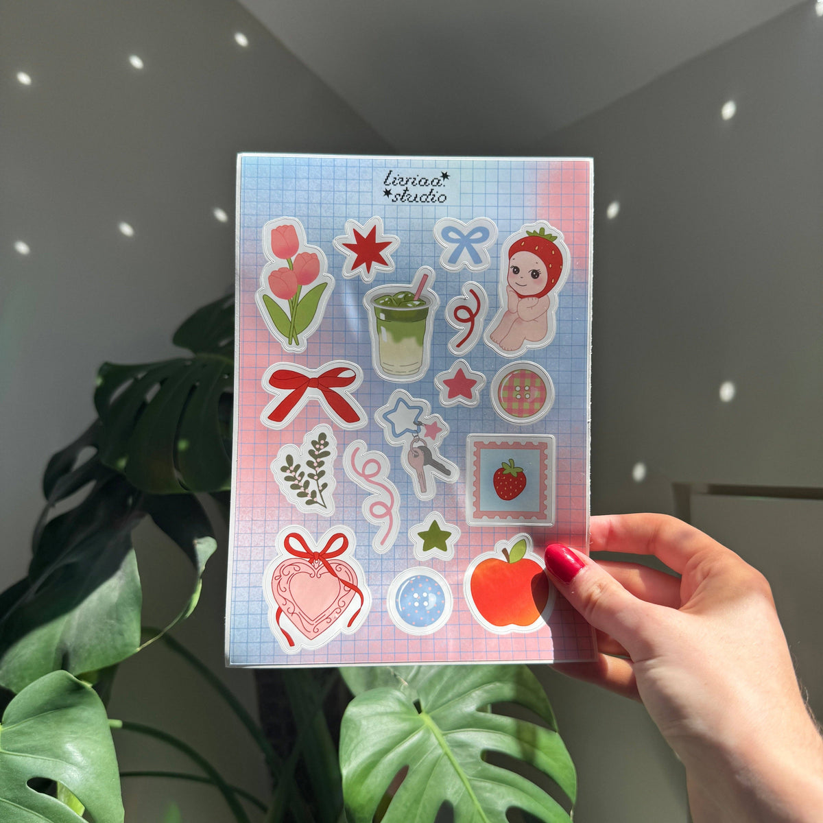 Planche de stickers A5 - BLUE MATCHA