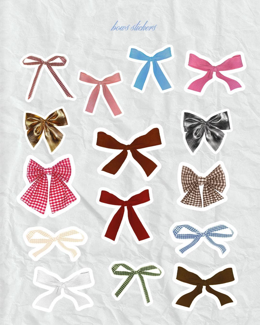 Planche de stickers noeuds