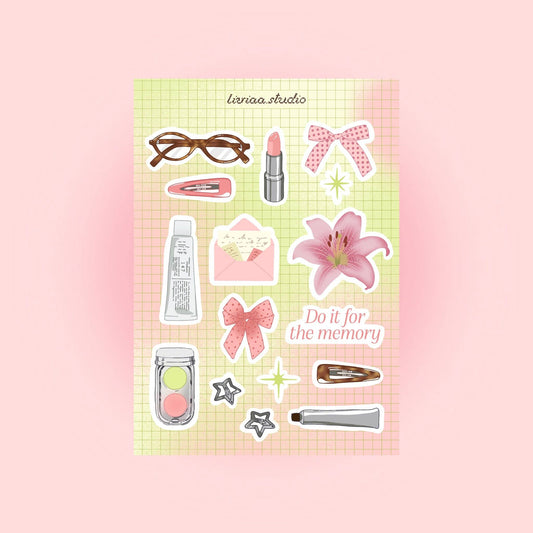 Planche de Stickers Souvenirs de Printemps A5