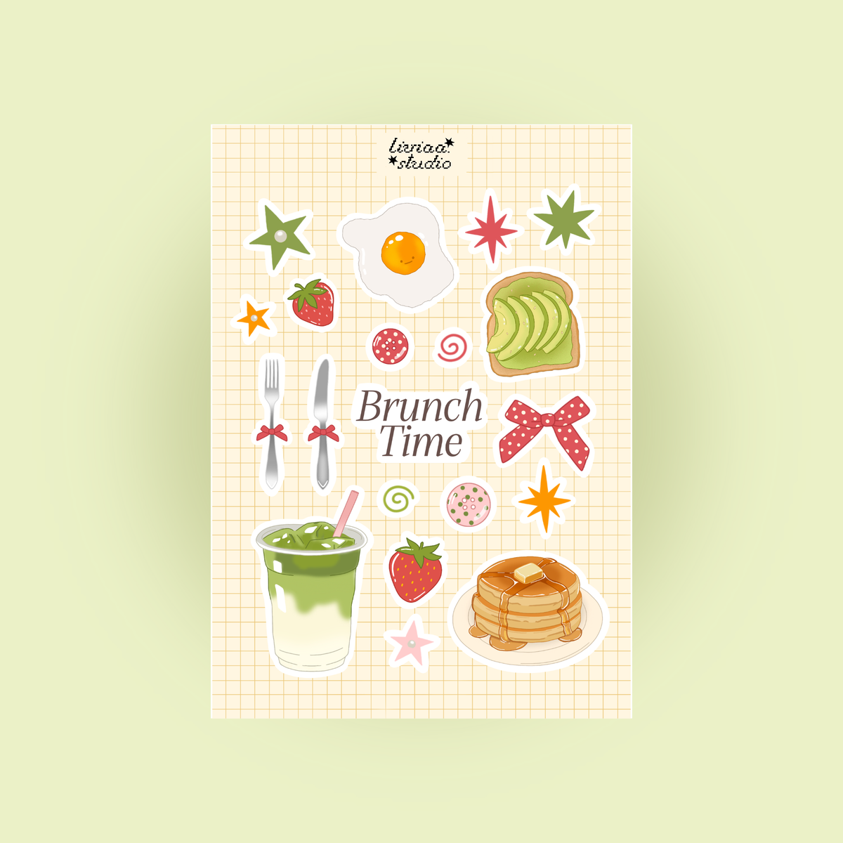 Planche de Stickers A5 - Brunch Time