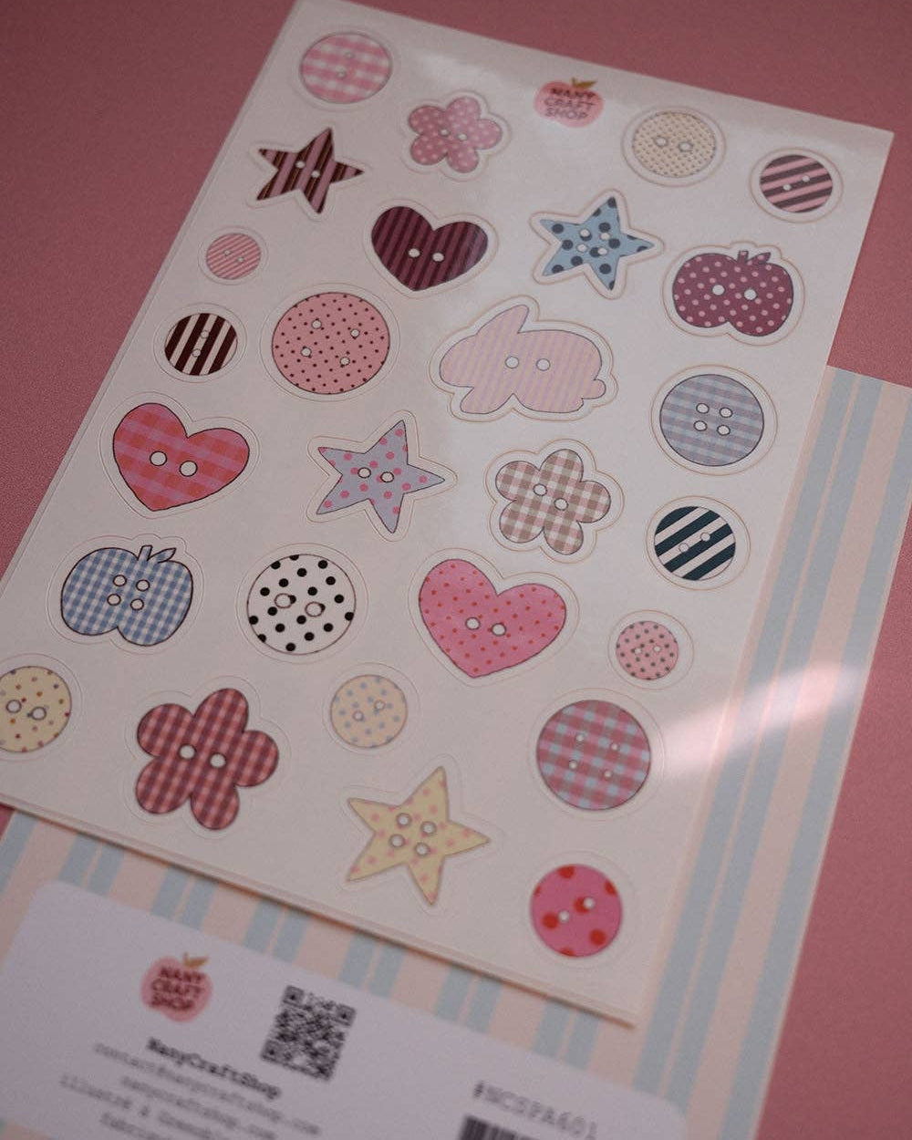 Planche stickers A6 boutons