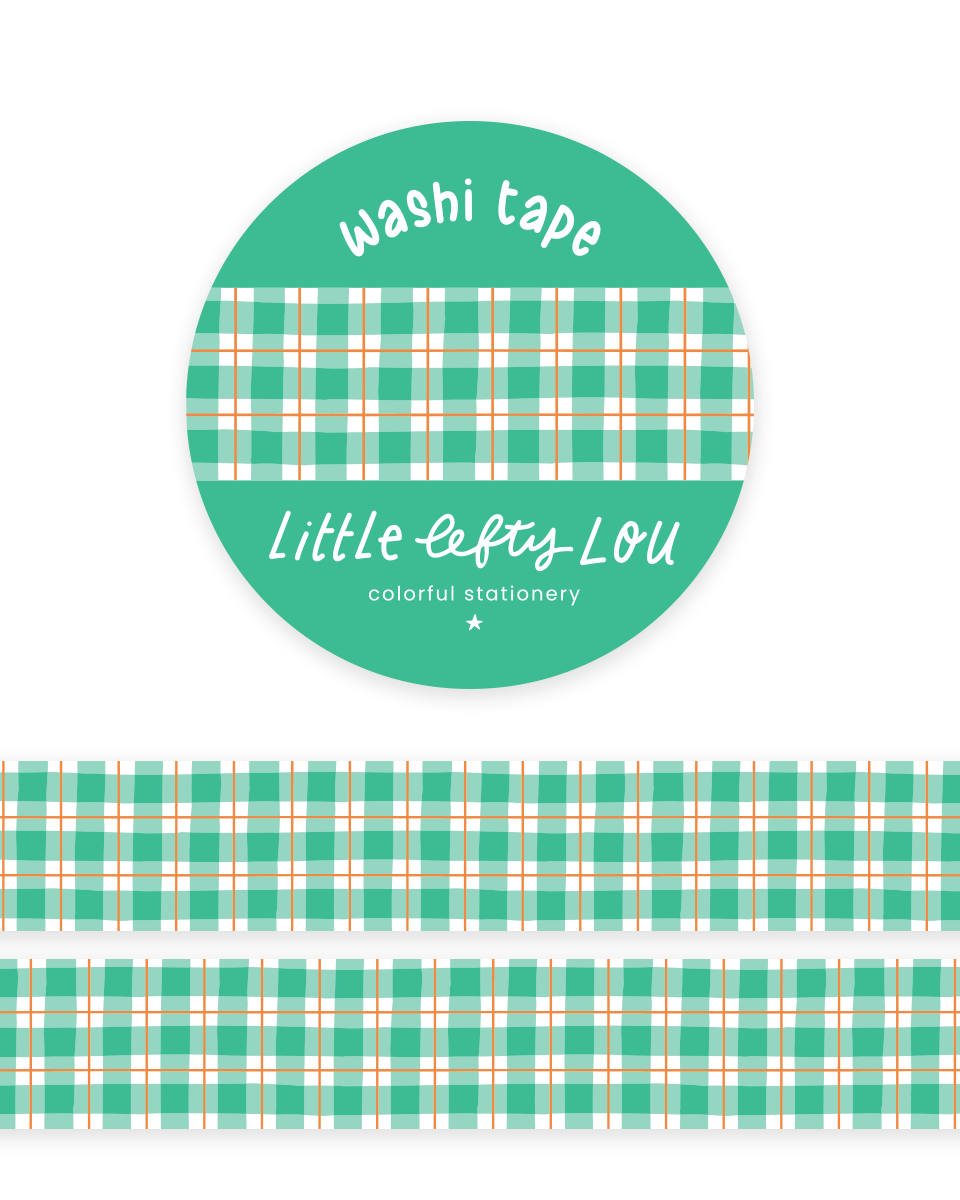 Washi Tape - Vichy Vert