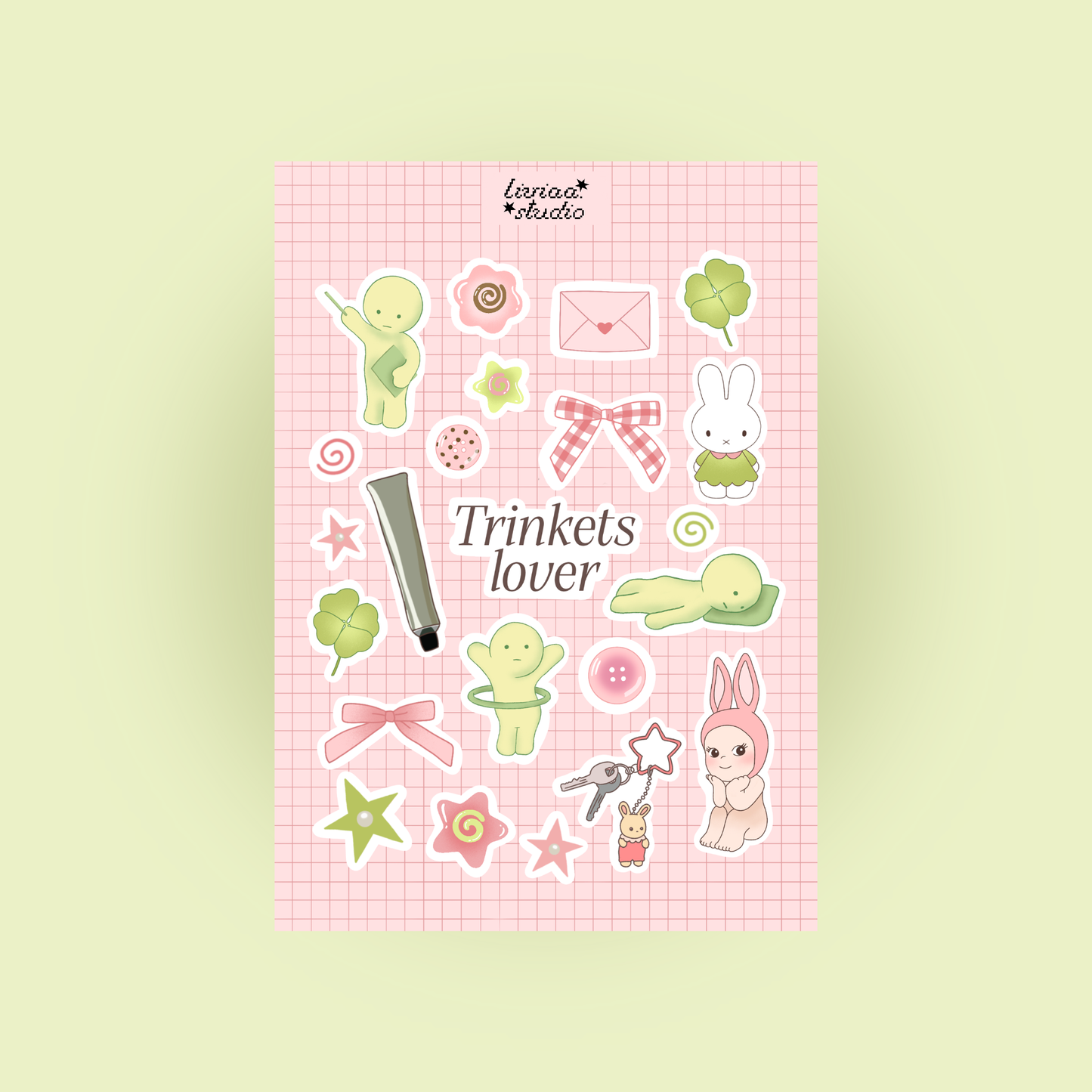 Planche de Stickers Trinkets Lover A5