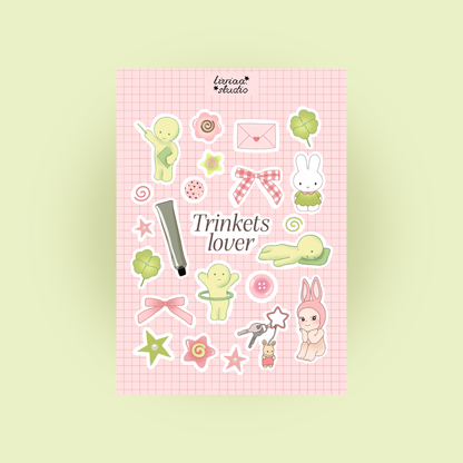 Planche de Stickers Trinkets Lover A5