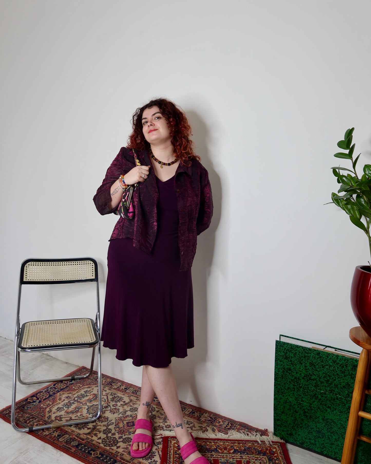 Chemise irisée violette | T. XL