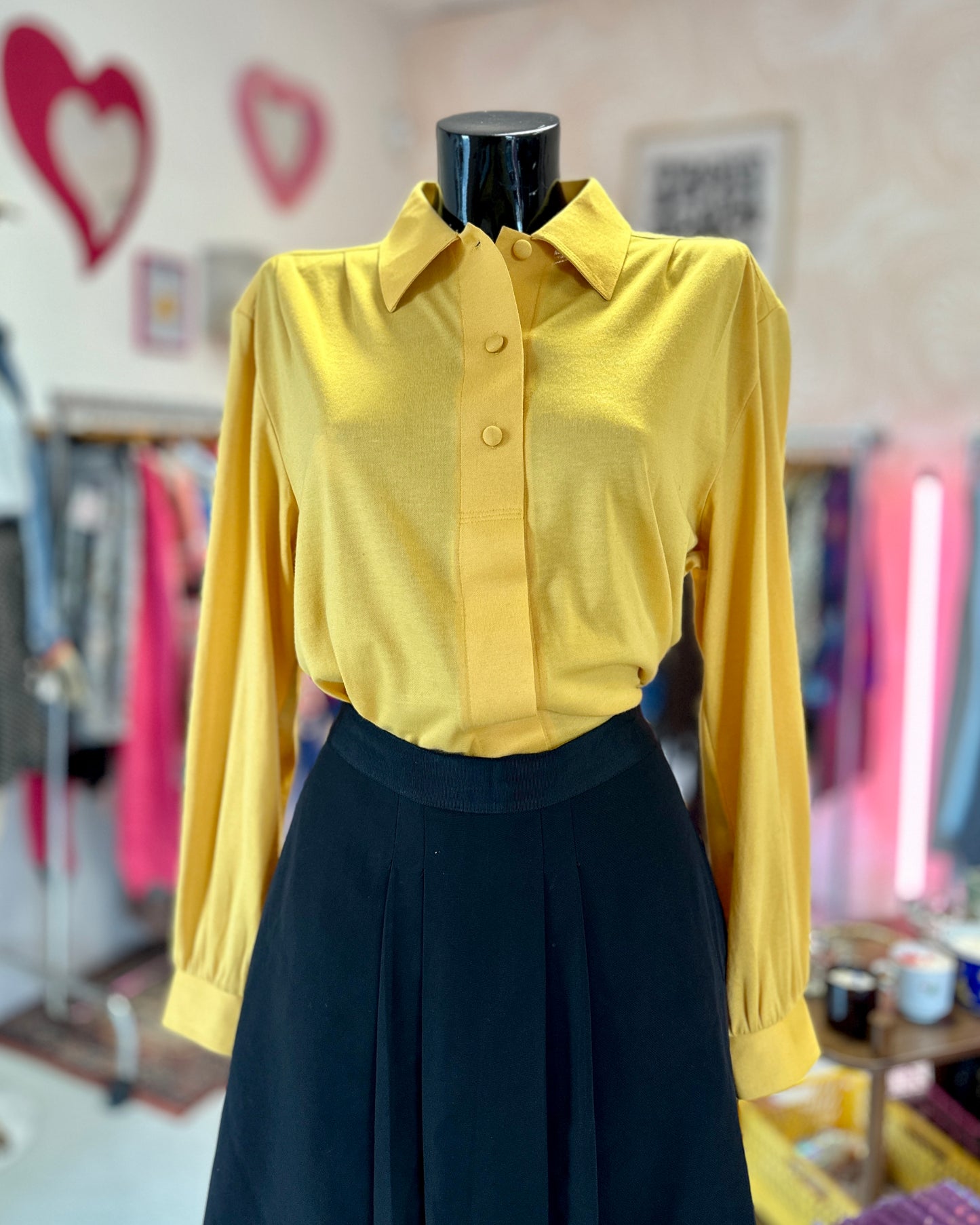 Chemise années 70 jaune | T. L