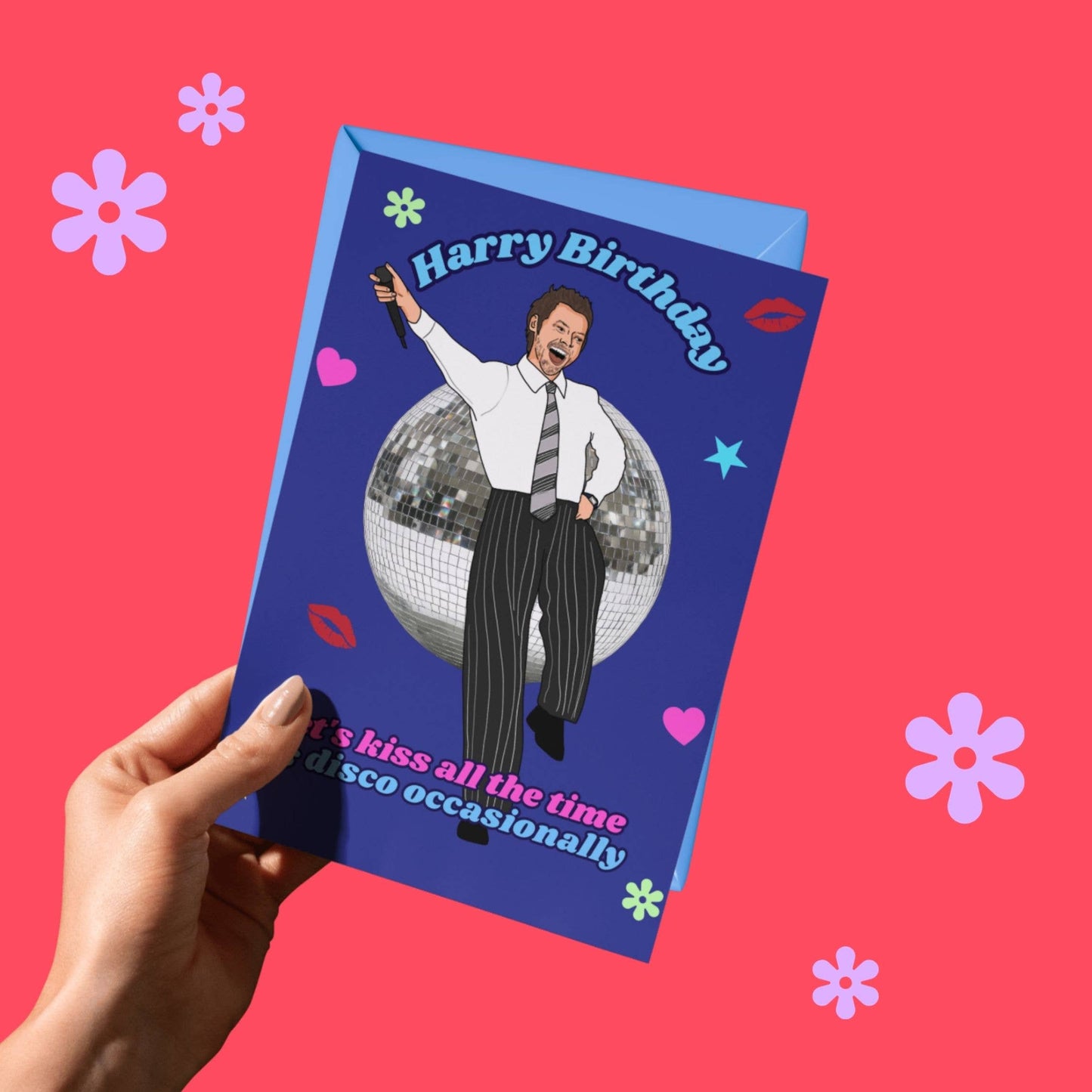 Carte Postale Harry Styles - Kiss and Disco