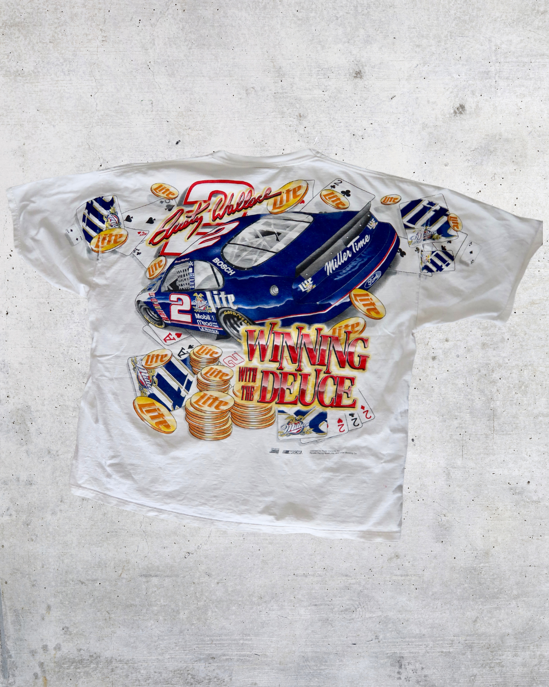 T-shirt Nascar Rusty Wallace, 90s | T. XXL