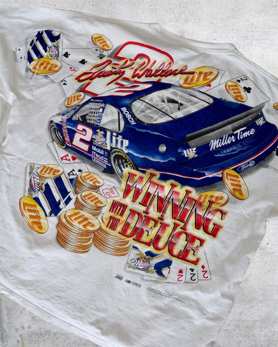 T-shirt Nascar Rusty Wallace, 90s | T. XXL