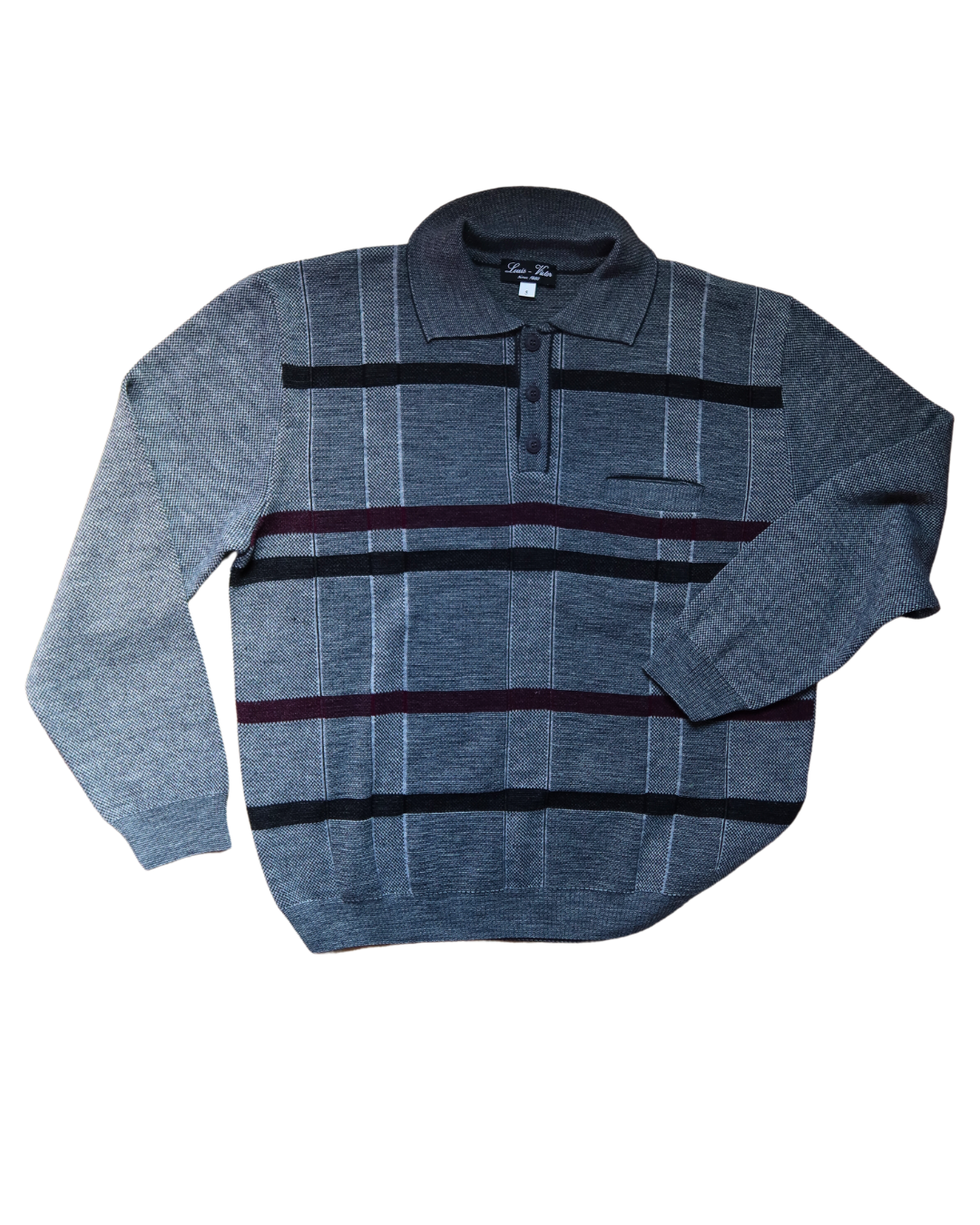 Polo en maille gris | T. XXXL