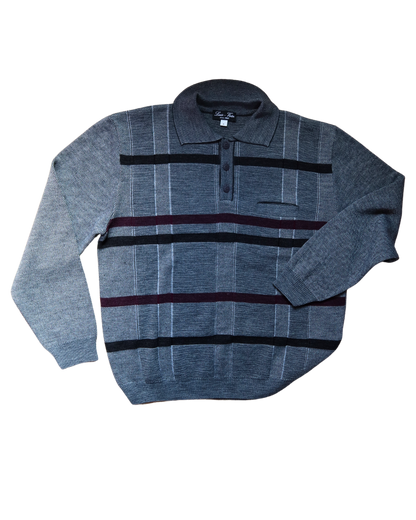 Polo en maille gris | T. XXXL