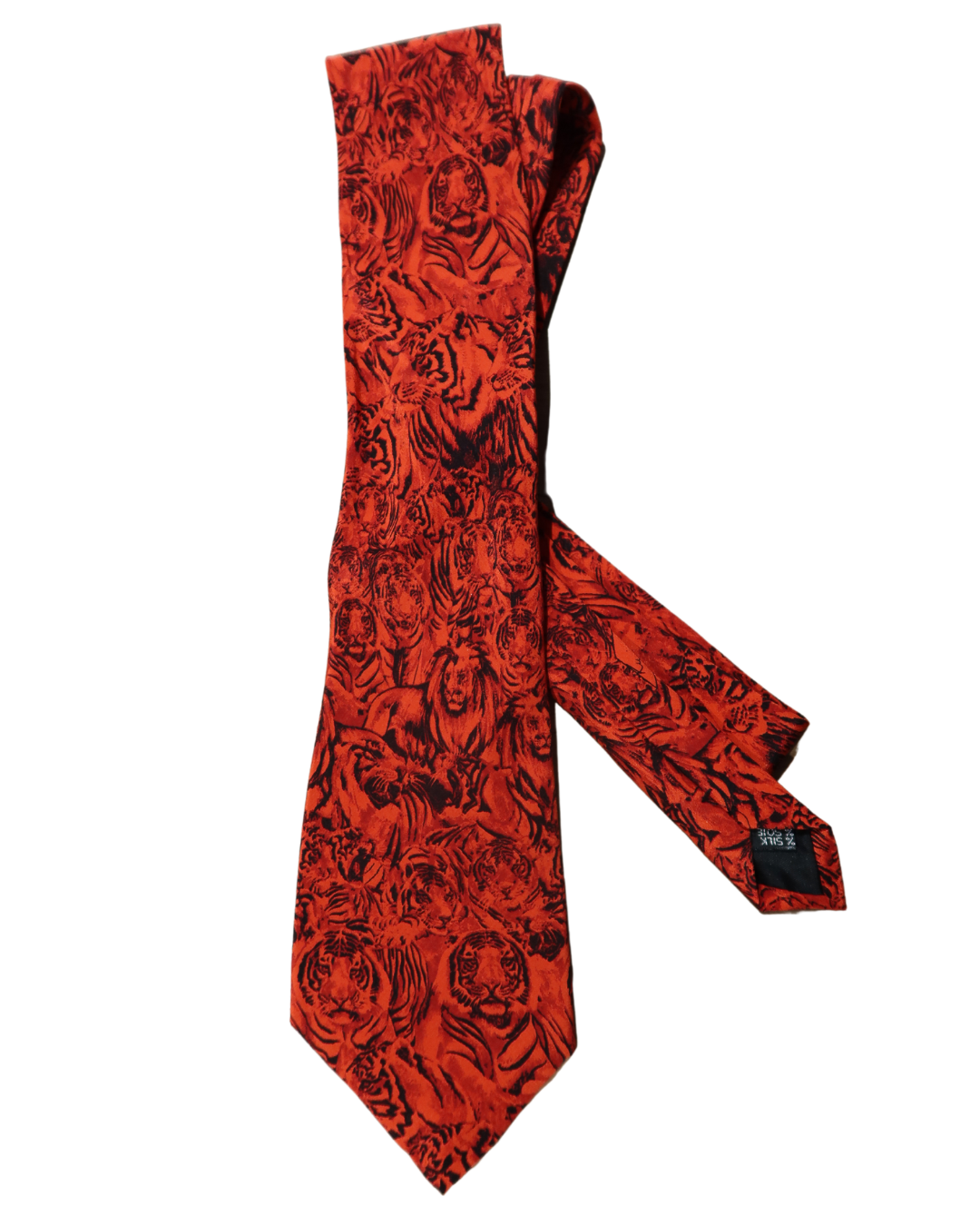 Cravate rouge félins
