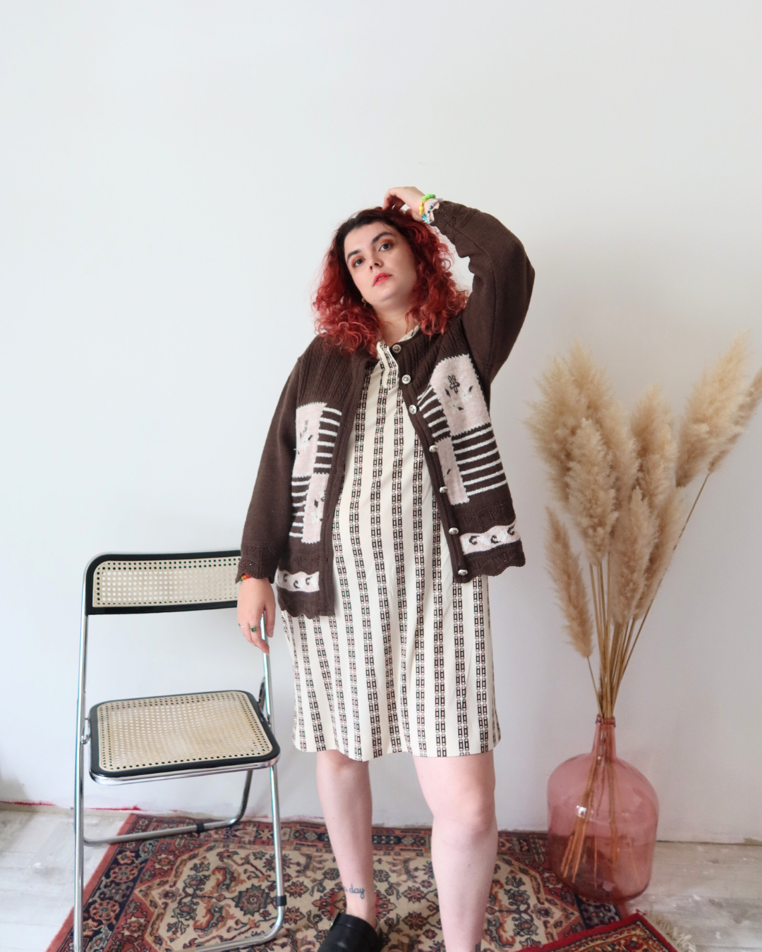 Robe motif chaine shop