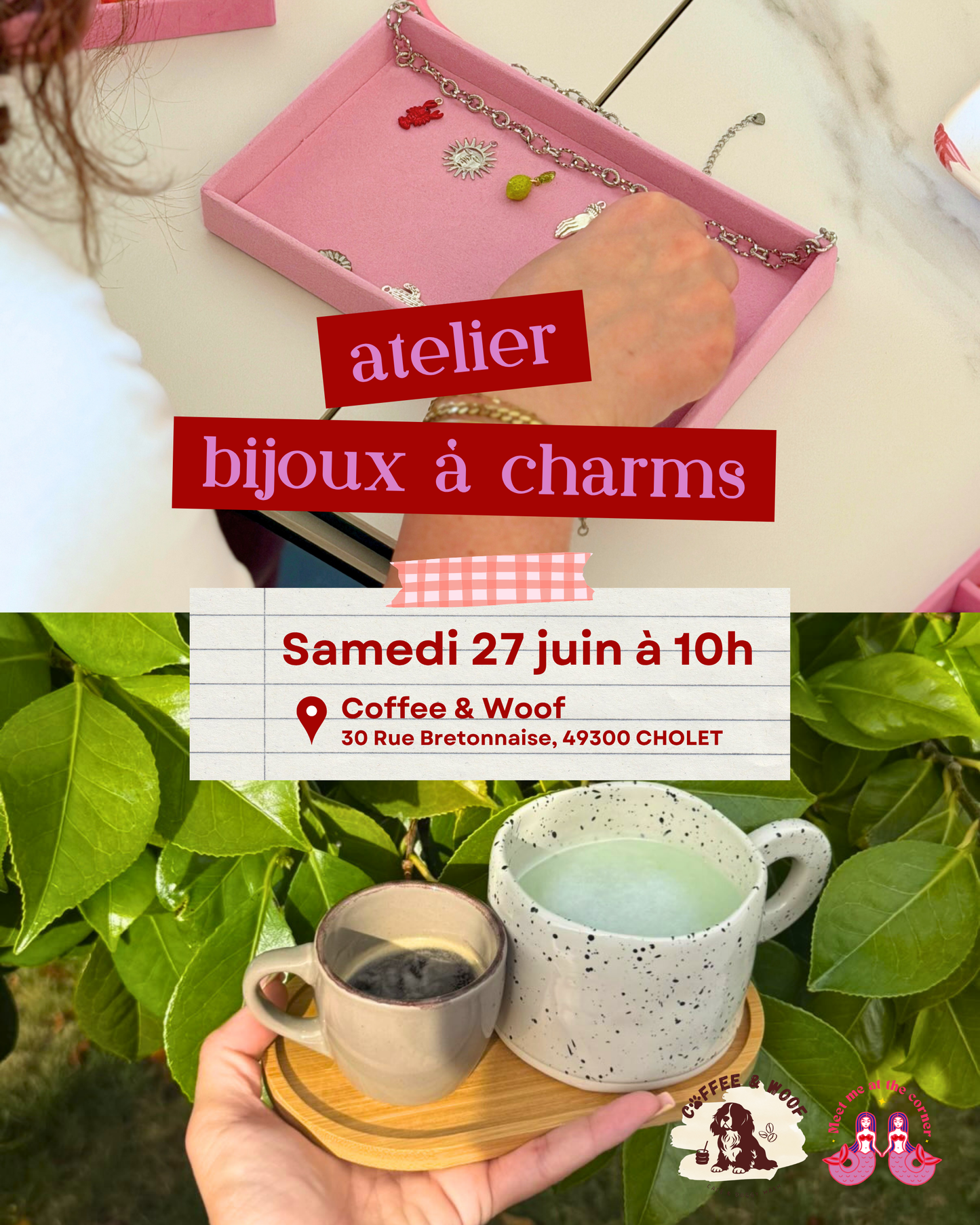 Atelier Bijoux à Charms & Breakfast à Cholet | 27 juin - 10h
