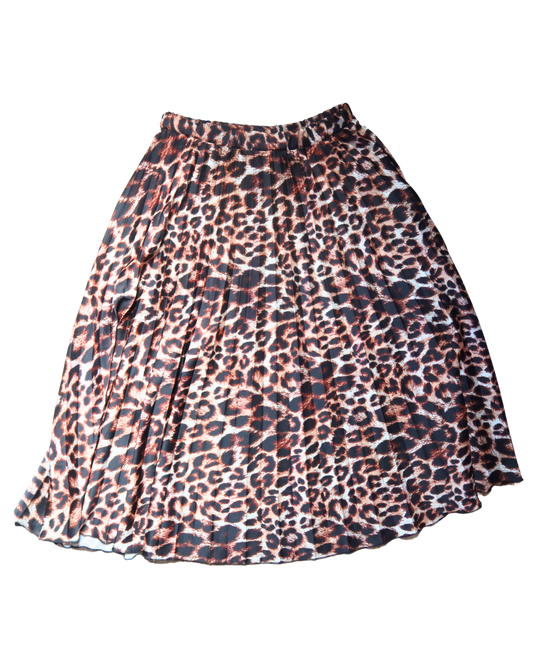 Jupe plissée léopard | T. L