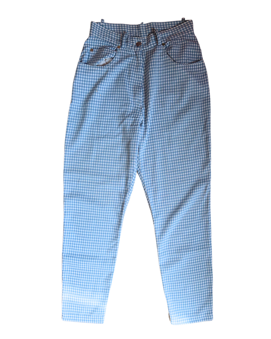 Pantalon vichy baby blue | T. 36