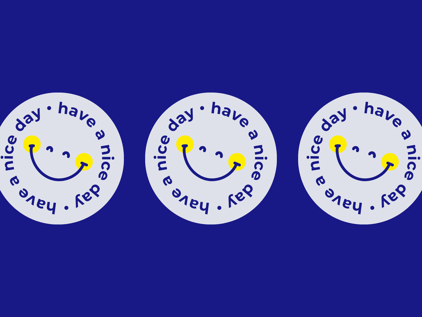 Feuille d'autocollants | Have a nice day