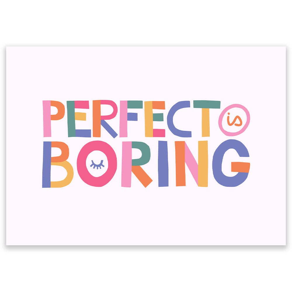 Carte Postale - Perfect is Boring