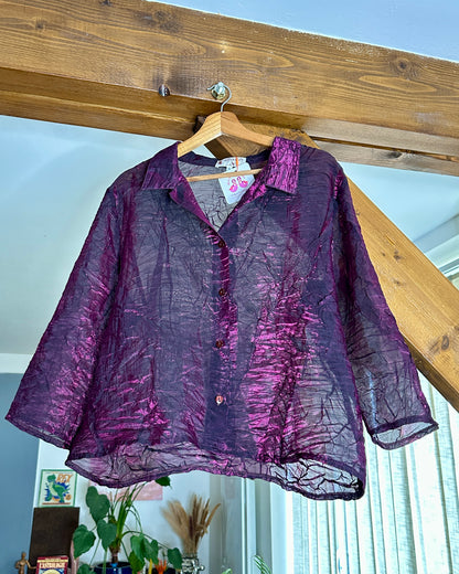 Chemise irisée violette | T. XL