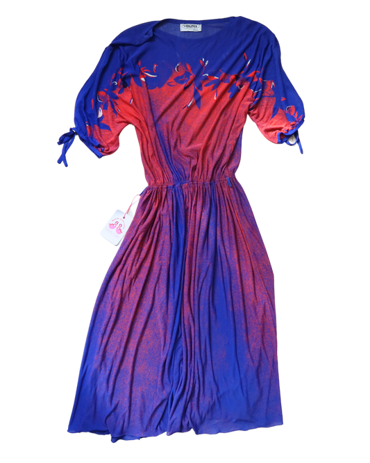 Robe dégradé bleu et rouge | T. M