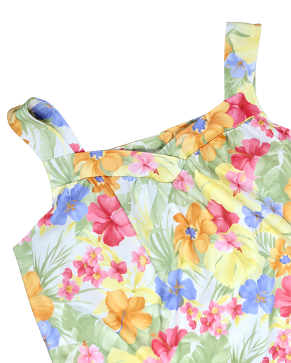 Robe à fleurs multicolore | T. L