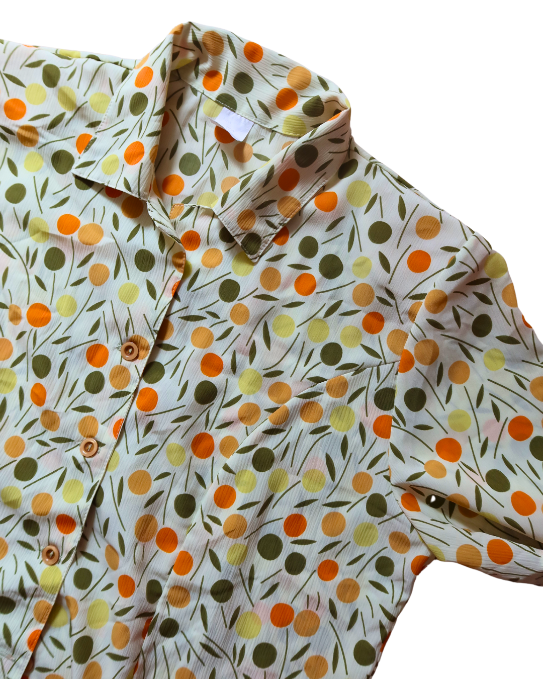 Blouse à motifs oranges | T. XL