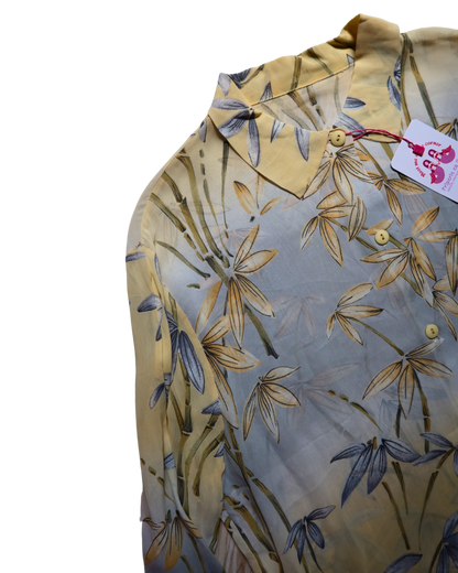 Chemise transparente à fleurs | T. M