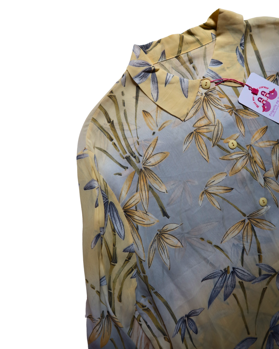 Chemise transparente à fleurs | T. M