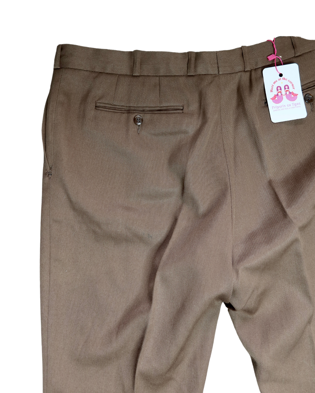 Pantalon de costume marron | T. XL