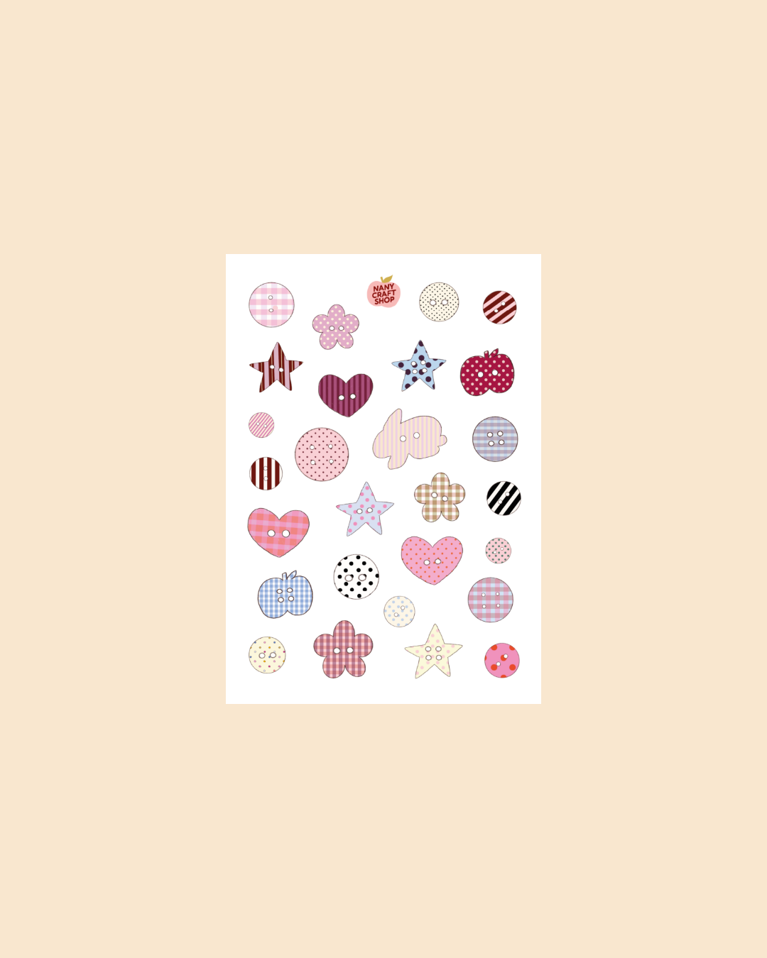 Planche stickers A6 boutons