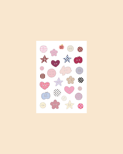 Planche stickers A6 boutons