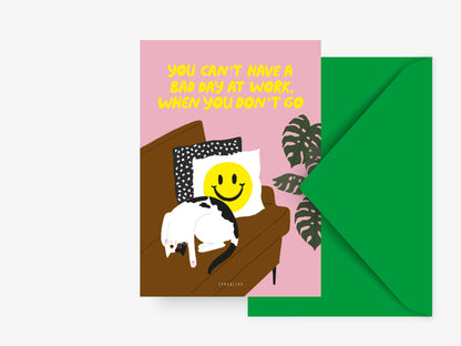 Carte postale | Chat Ne pars pas