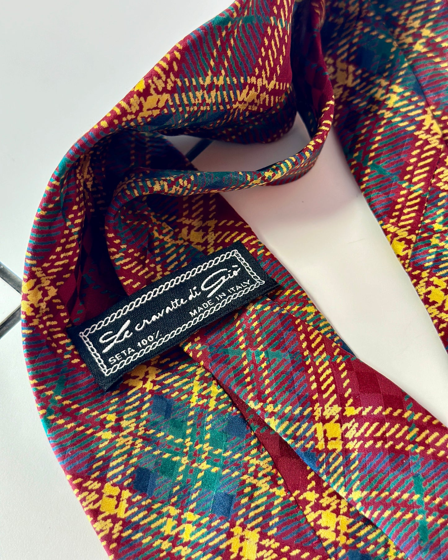 Cravate motif tartan