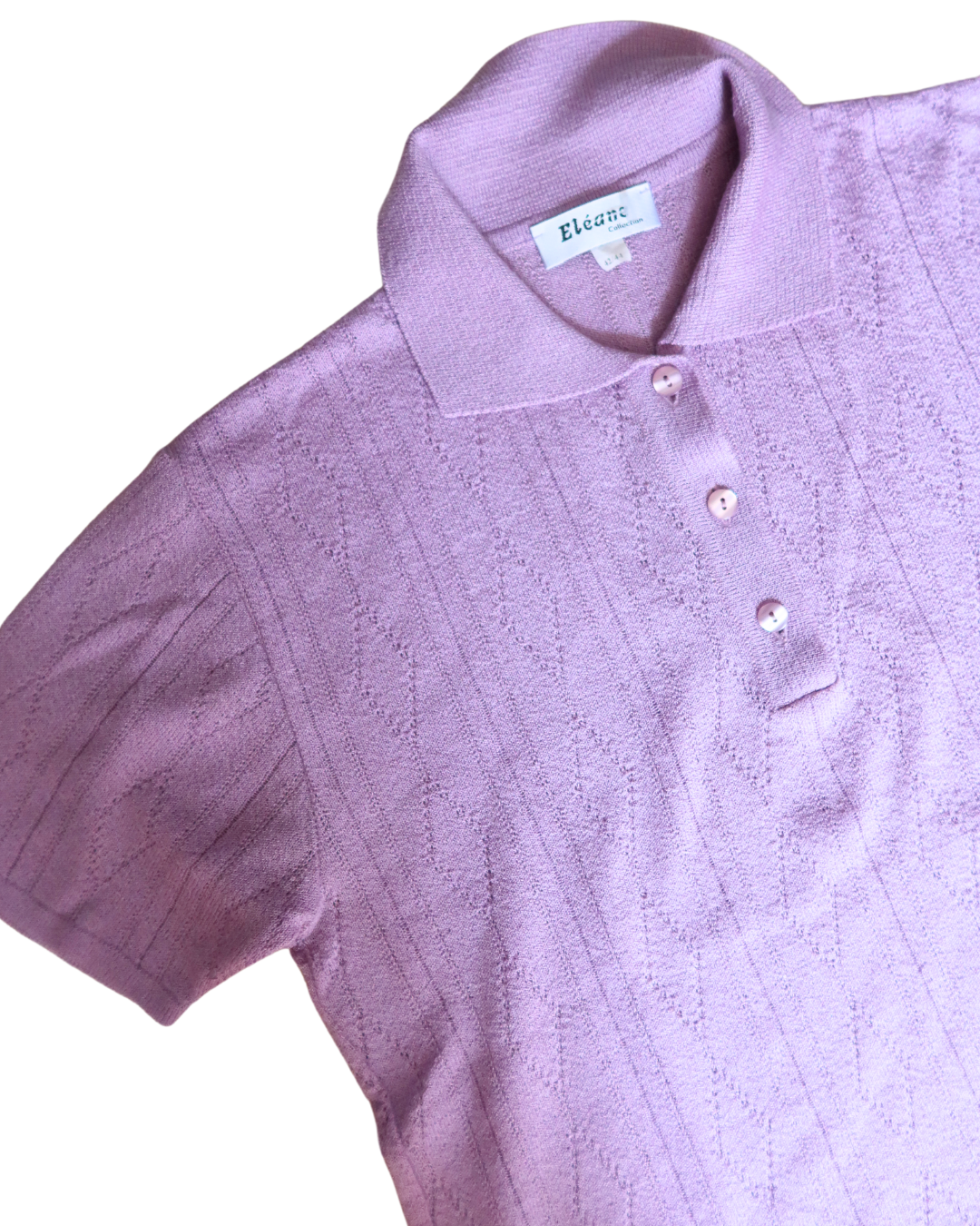 Polo en maille lilas | T. M